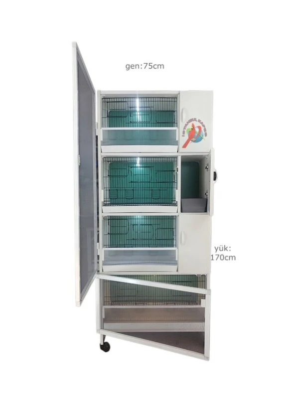 İSTANBUL KAFES MODEL 01YS PVC KUŞ DOLABI (KURULU GÖNDERİM) ürün görseli 1