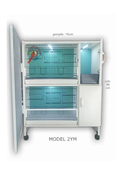 İSTANBUL KAFES MODEL 02Y PVC KUŞ DOLABI (KURULU GÖNDERİM) ürün görseli 1