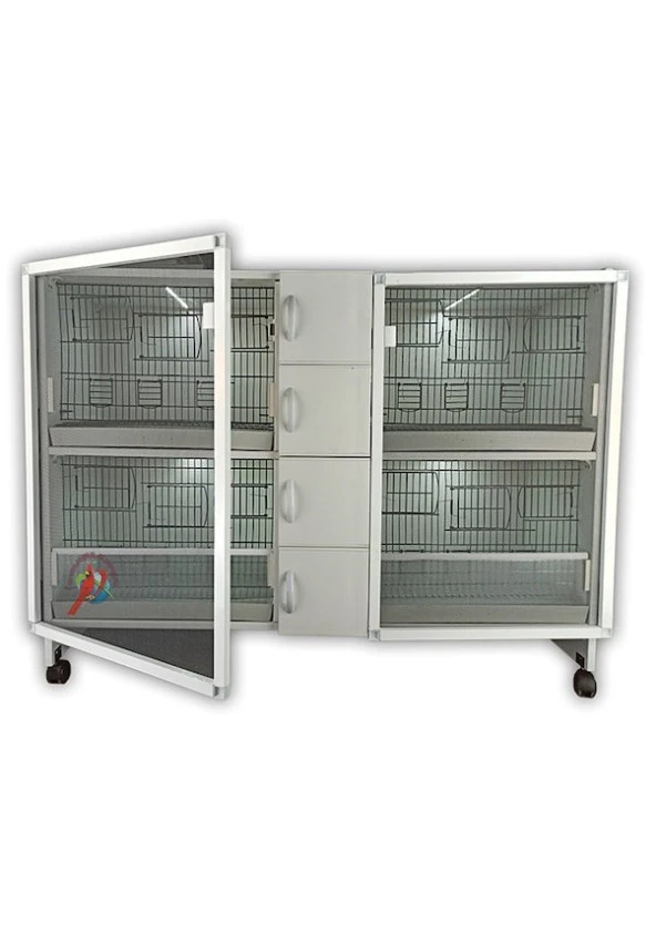 İSTANBUL KAFES MODEL 4Y-OY PVC KUŞ DOLABI (KURULU GÖNDERİM) ürün görseli 1