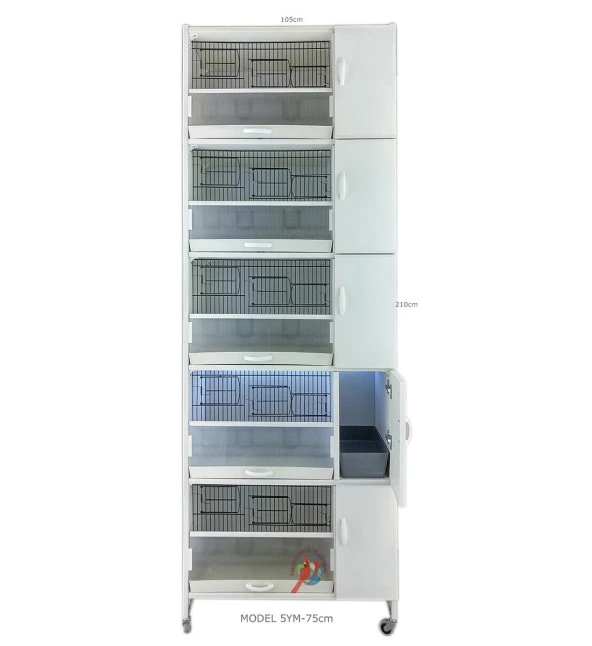 İSTANBUL KAFES MODEL 5Y PVC KUŞ DOLABI (KURULU GÖNDERİM) ürün görseli 1