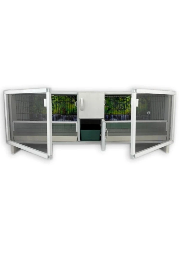 İSTANBUL KAFES MODEL M02Y-OY PVC KUŞ DOLABI (KURULU GÖNDERİM. ) ürün görseli 1