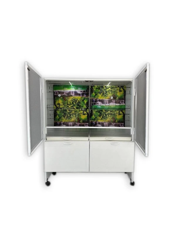 İSTANBUL KAFES MODEL SALMA5D PVC DOLAP PVC KUŞ DOLABI ( KURULU GÖNDERİM. ) ürün görseli 1