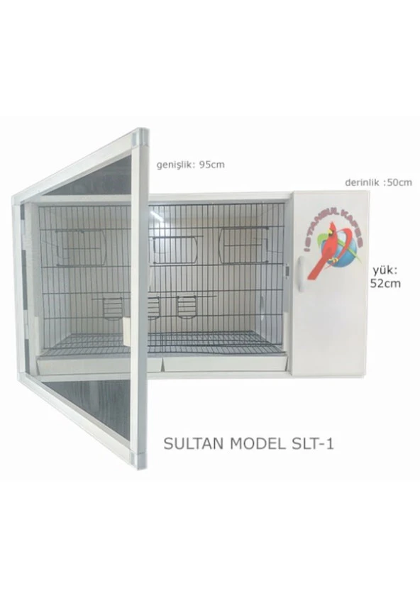 İSTANBUL KAFES MODEL SLT1 PVC KUŞ DOLABI ( KURULU GÖNDERİM. ) ürün görseli 1