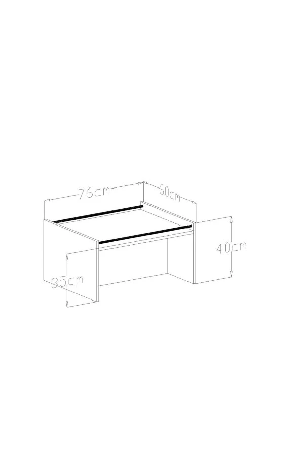 Givayo Mobilya Lei Orta Sehpa 76 Cm - Resim 3