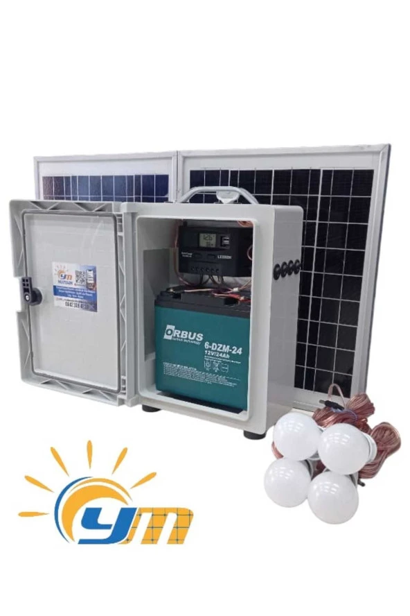 Taşınabilir Solar Sistem ( 4 Adet Aynı Anda 7-8 Saat Çalışır. Sınırsız Hızlı Telefon Şarjı ) ürün görseli 1