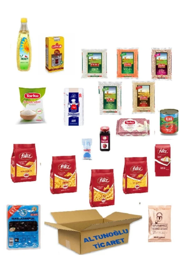 ALTUNOĞLU Yudum Ayçiçek Yağı 1Lt Kumanya Ramazan Paketi Erzak Kolisi 20 Parça Yudum 1003 ürün görseli 1