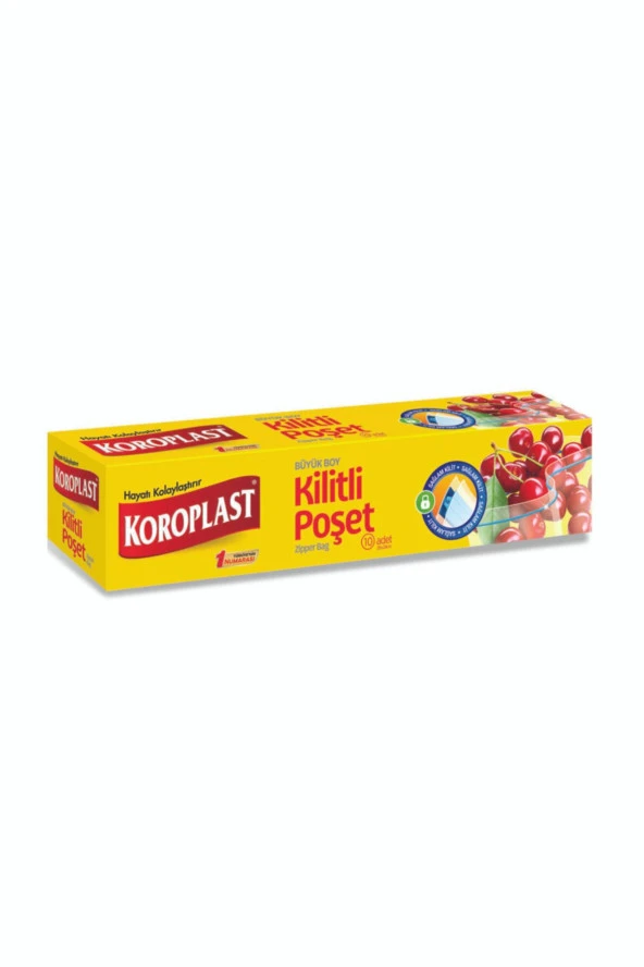 KOROPLAST Kilitli Poşet Büyük Boy 10'Lu ürün görseli 1