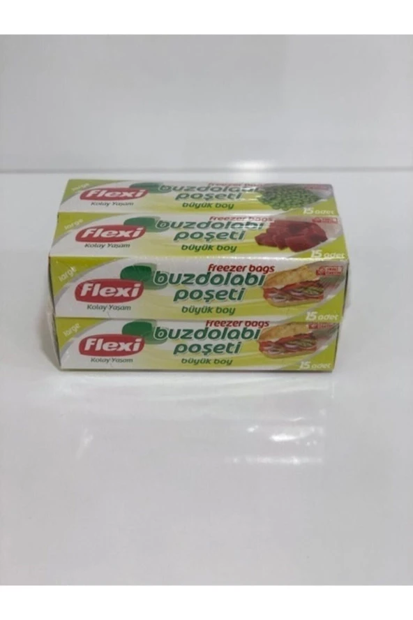 FLEXİ 4Al 3Öde Büyük Boy Buzdolabı Poşeti (15*4:60Adet) ürün görseli 1