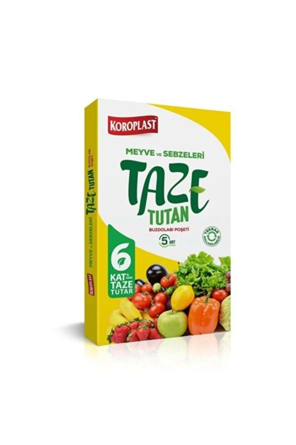 KOROPLAST Taze Tutan Buz Dolabı Poşeti 6 Kat Etkili ürün görseli 1