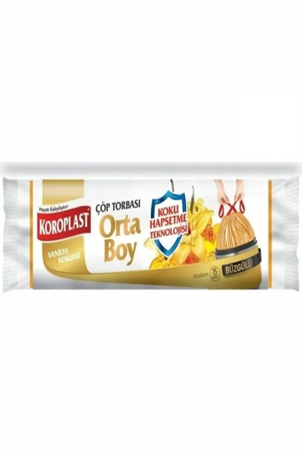CSK Koroplast Vanilya Büzgülü Orta Boy Koku Hapsetme Çöp Torbası ürün görseli 1