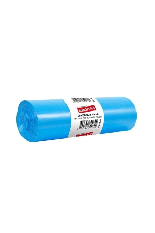 5 SENSE Koroplast Eko.Endüstriyel Jumbo Boy Çöp Poşeti Mavi 10 Adet 80X110Cm Kolide 20Pk ürün görseli 1