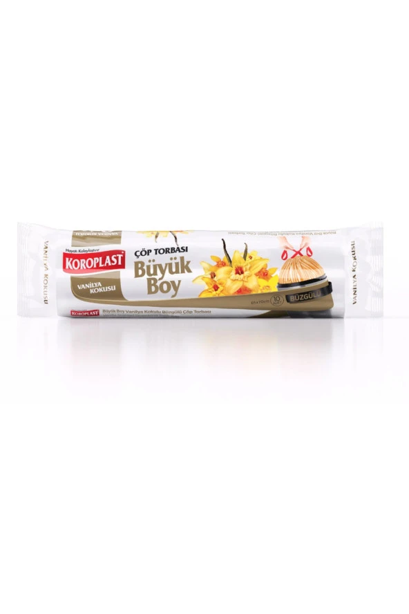 KOROPLAST Vanilya Kokulu Büzgülü Büyük Boy Çöp Torbası ürün görseli 1