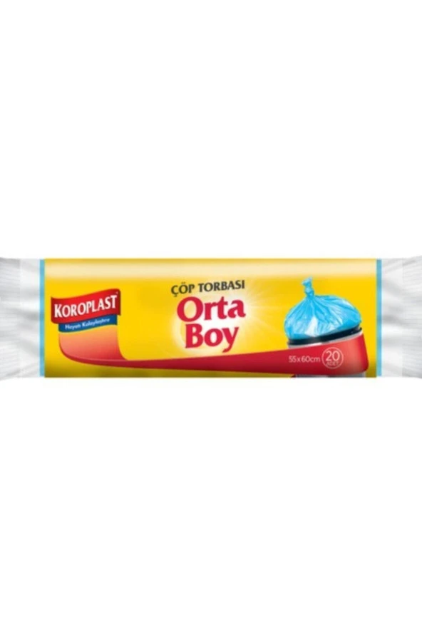 KOROPLAST Güçlü Çöp Torbası Orta Boy 15 Adet 4Lü - Resim 2