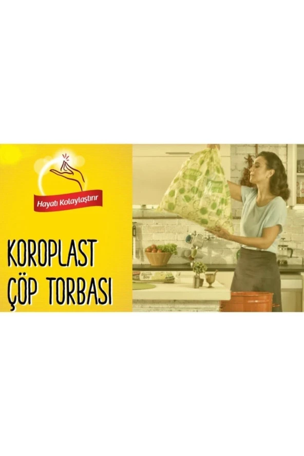 KOROPLAST Güçlü Çöp Torbası Orta Boy 15 Adet 4Lü - Resim 3