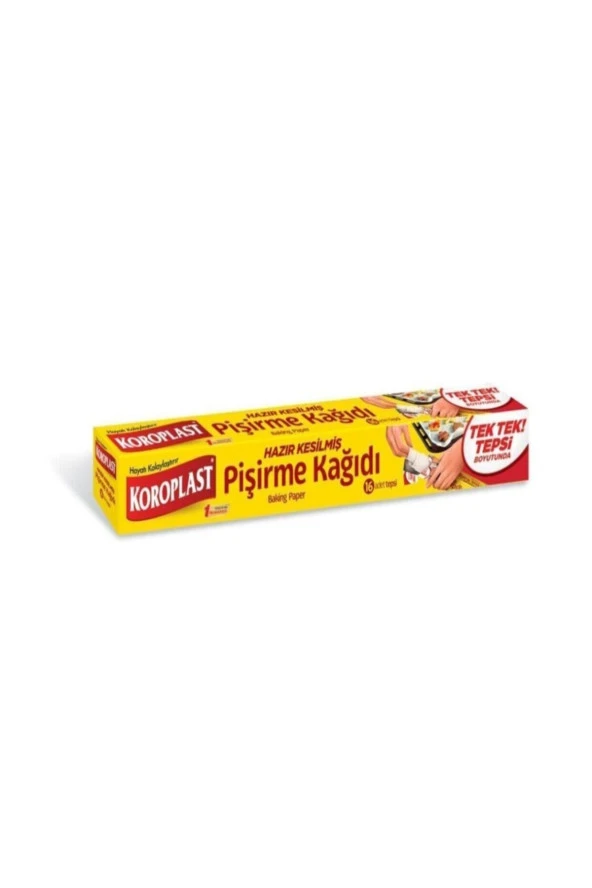 KOROPLAST Pişirme Kağıdı Hazır Kesilmiş 16 'Lı ürün görseli 1
