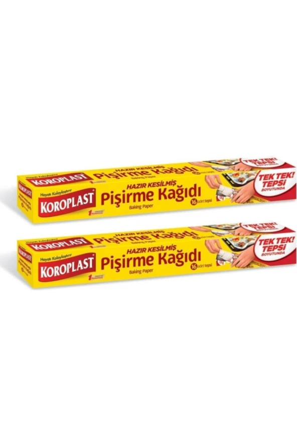 KOROPLAST Pişirme Kağıdı Hazır Kesilmiş 16 Adet - 2'Li ürün görseli 1
