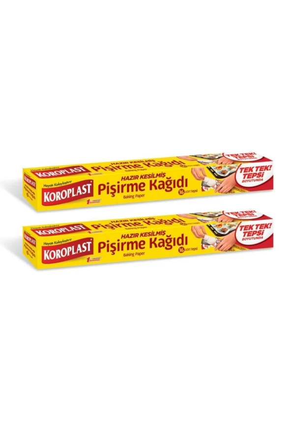 KOROPLAST Pişirme Kağıdı Hazır Kesilmiş 16 Adet - 2'Li ürün görseli 1