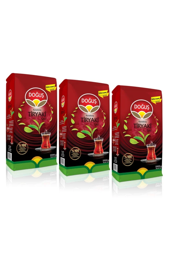 DOĞUŞ Doğuş Tiryaki Çayı 1000Gr X 3 Adet ürün görseli 1