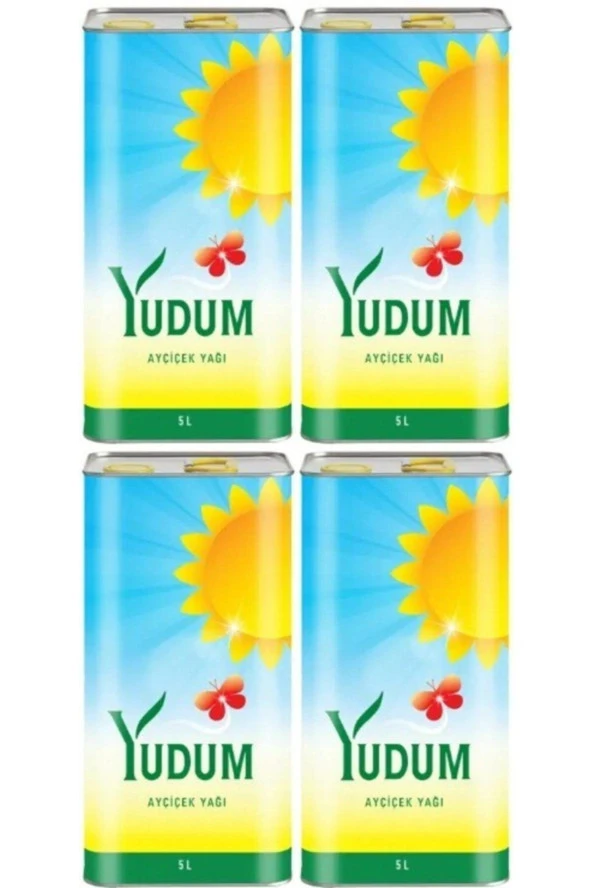 YUDUM Ayçiçek Yağı 5 Lt Teneke 4 Adet ürün görseli 1