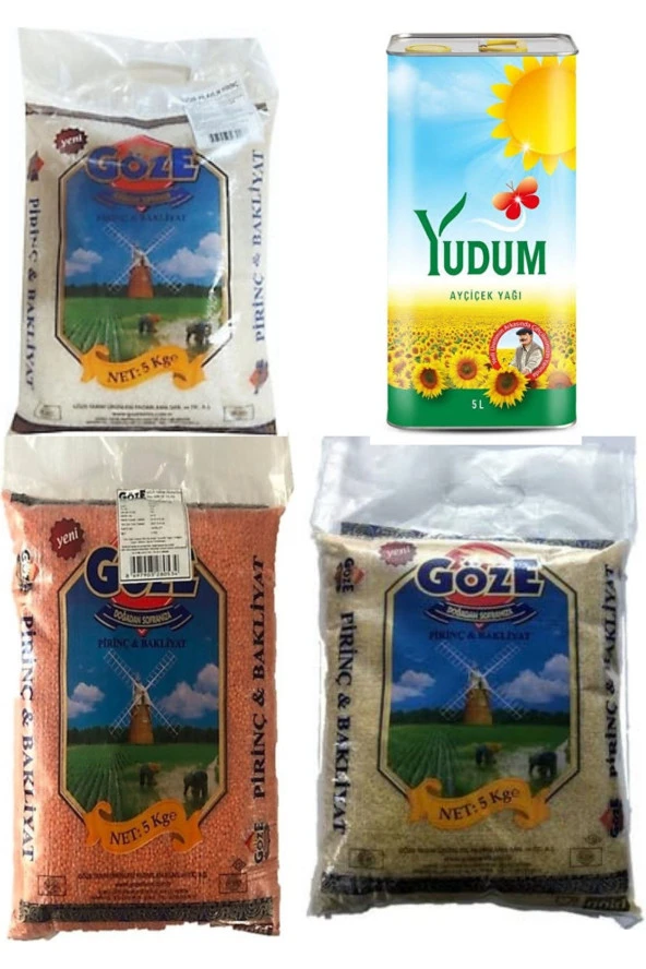 YUDUM Temel Gıda Kolisi Ayçiçek Yağı 5 Lt ürün görseli 1