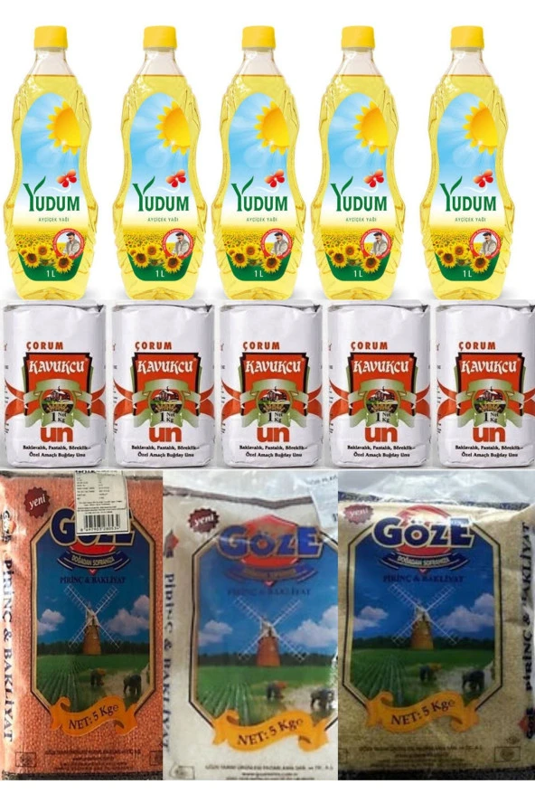 YUDUM Ramazan Paketi Temel Gıda Ürünleri 13 Parça Ürün 25 Kg ürün görseli 1