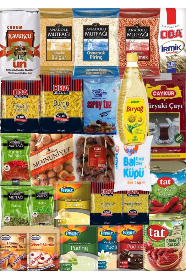 BİRYAĞ - Kumanya Yardım Erzak Gıda Kolisi Süper Paket 26 Parça Ürün ürün görseli 1
