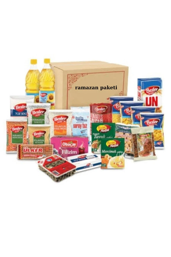BEŞLER Ramazan Paketi Kumanya Yardım Gıda Erzak Kolisi Lüks Paket ürün görseli 1