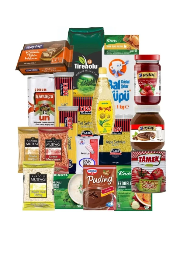 AYTAÇ Ramazan Paketi Kumanya Yardım Gıda Erzak Kolisi Lüks Paket 20 Parça Ürün ürün görseli 1