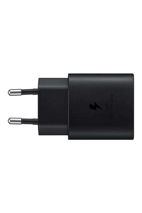 Galaxy S23 Ultra Type-C Fast Şarj Adaptörü 25W Siyah (Samsung Türkiye Garantili) ürün görseli 1