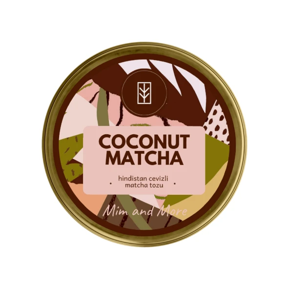 Mim and More Coconut Matcha Hindistan Cevizli Matcha 25 gr ürün görseli 1