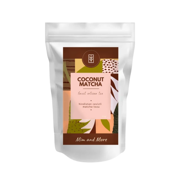 Mim and More Coconut Matcha Hindistan Cevizli Matcha 50 gr ürün görseli 1