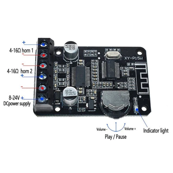 Xy-P 15W Bluetooth Amplifikatör Modülü ürün görseli 1