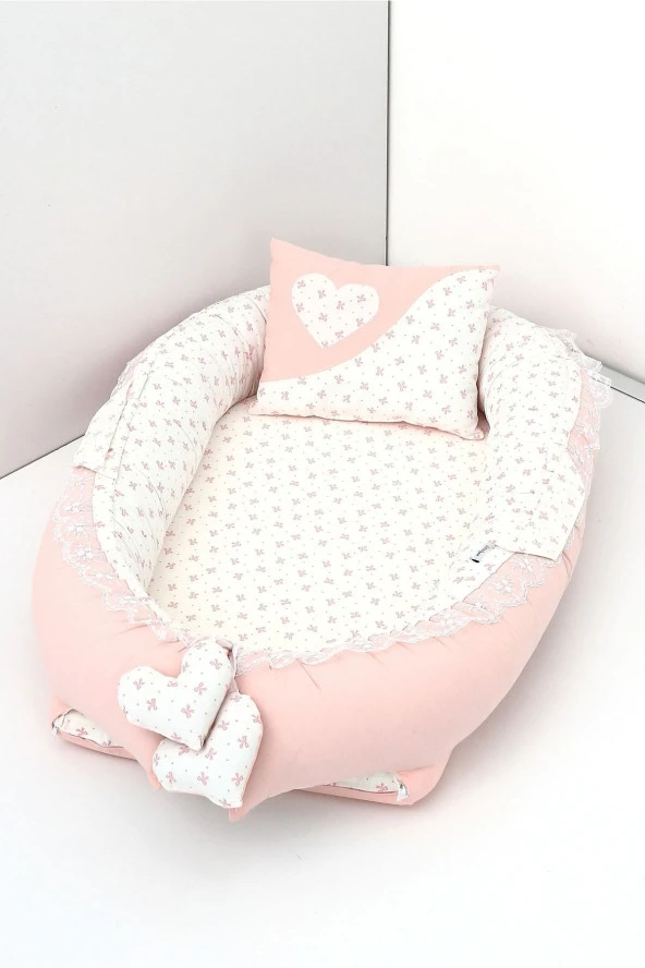 Umaybebek Babynest, Bebek Uyku Yatağı 0-2 Yaş - %100 Pamuk-Bebepembe ürün görseli 1