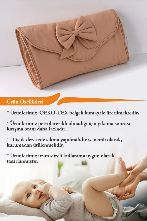 Umaybebek Alt Açma Minderi Çantalı - Kahve- - Resim 3