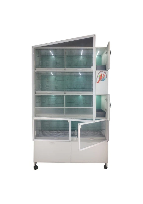 İstanbul Kafes Model 54d Pvc Kuş Dolabı (KOLAY KURULUM) ürün görseli 1
