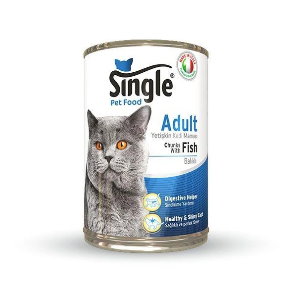Single Balıklı Kedi Konservesi 415 gr ürün görseli 1