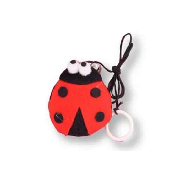 Eastland Peluş İpli Uğur Böceği Kedi Oyuncağı 6x7 Cm ürün görseli 1