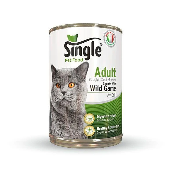 Single Av Hayvanlı Kedi Konservesi 415 gr ürün görseli 1
