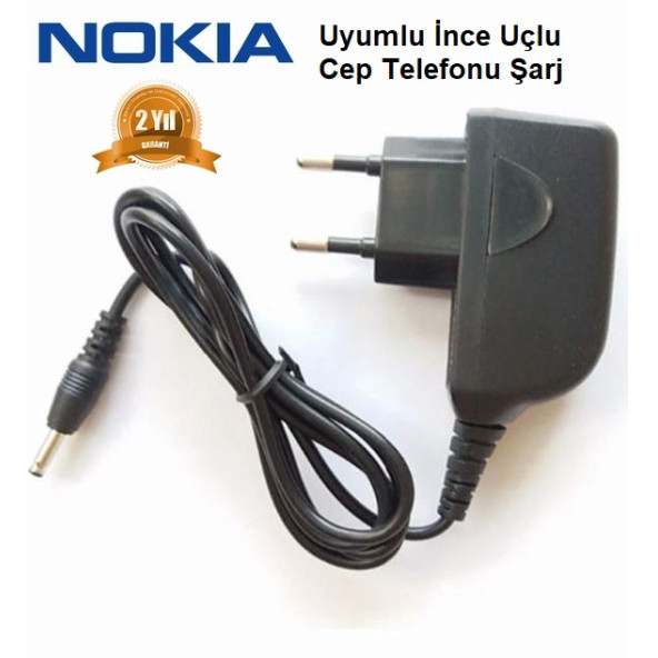 Nokia 6070 ince Uçlu Cep Telefonu Şarj Cihazı Aleti (2 YIL İTHALATÇI Garantili) NOKIAI0000144 ürün görseli 1