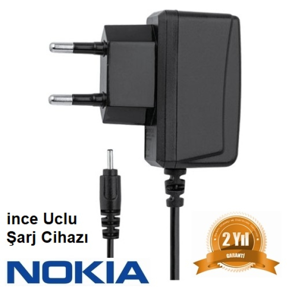 PTTAVM: Nokia N73 ince Uçlu Cep Telefonu Şarj Cihazı Aleti (2 YIL