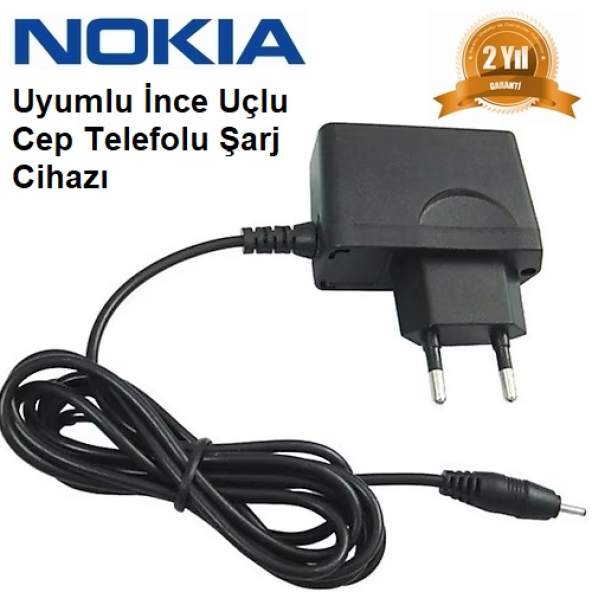 PTTAVM: Nokia N73 ince Uçlu Cep Telefonu Şarj Cihazı Aleti (2 YIL