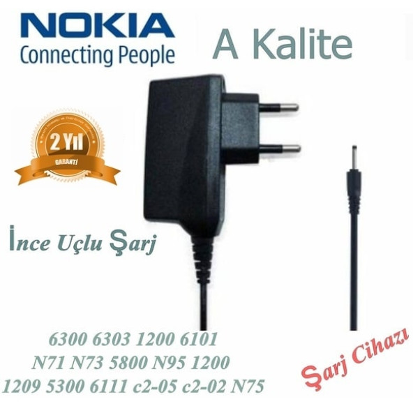 Nokia 7500P 7610S E50 E51 E61 E61i E63 E65 E66 E71 E90 ince uç Şarj NOKIAI0000901 - Resim 7