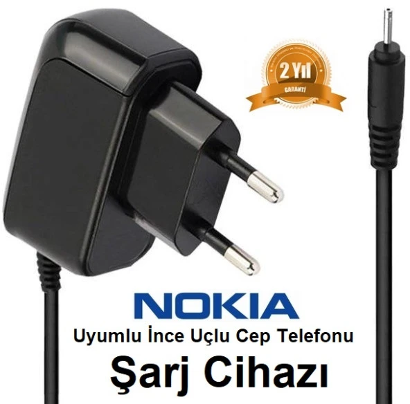 Nokia E66 ince Uçlu Cep Telefonu Şarj Cihazı Aleti (2 YIL İTHALATÇI Garantili) NOKIAI0000981 ürün görseli 1