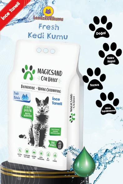 Magicsand Cat Litter Fresh Kokulu Kedi Kumu 20 Lt ürün görseli 1