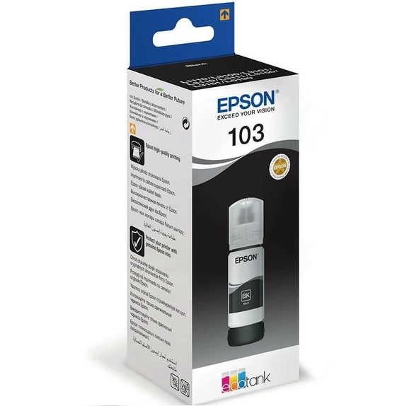 Epson 103 Siyah Şişe Kartuş (C13T00S14A) ürün görseli 1