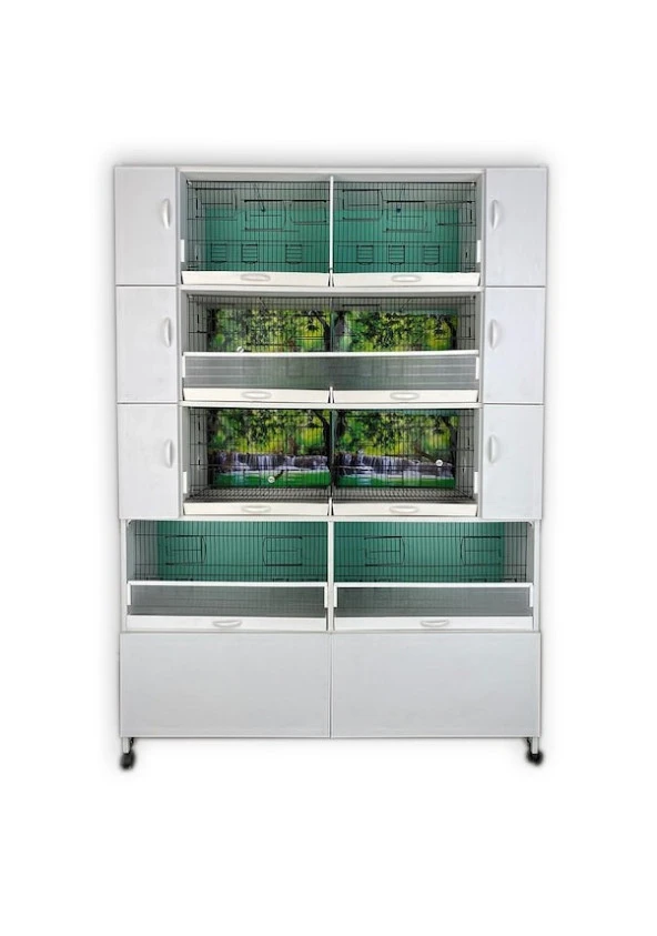 İstanbul Kafes Model M08ysy Pvc Kuş Dolabı Sağ Sol Yuvalıklı. ( KURULU GÖNDERİM. ) ürün görseli 1