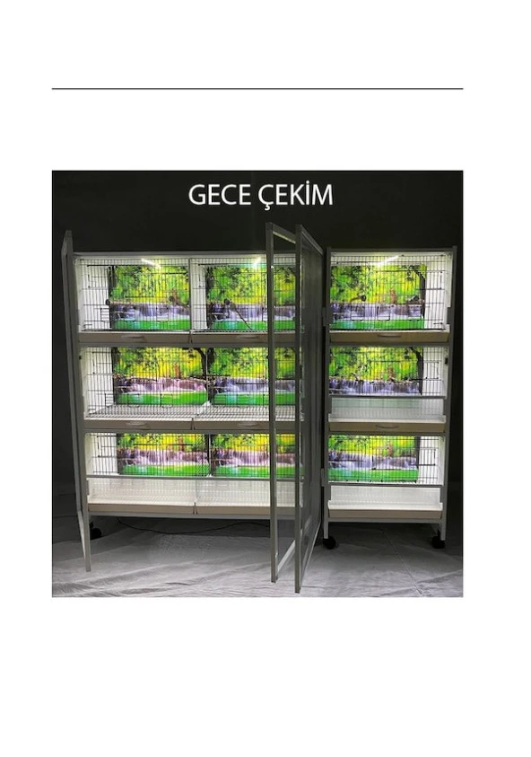 İstanbul Kafes Model M09 Pvc Kuş Dolabı. ( KURULU GÖNDERİM. ) ürün görseli 1