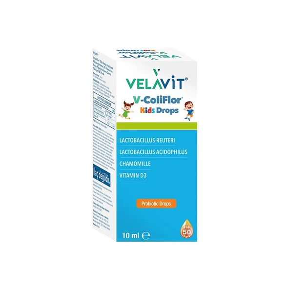 Velavit V-ColiFlor Kids Drops Probiyotik Damla 10 ml ürün görseli 1