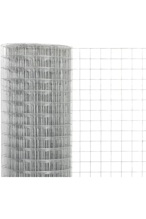 Bahçe Teli- Galvaniz Puntalı Kafes Teli 12x12mm Kuş Teli Güvercin Kafesi Tavşan Teli En 100x100 Cm ürün görseli 1