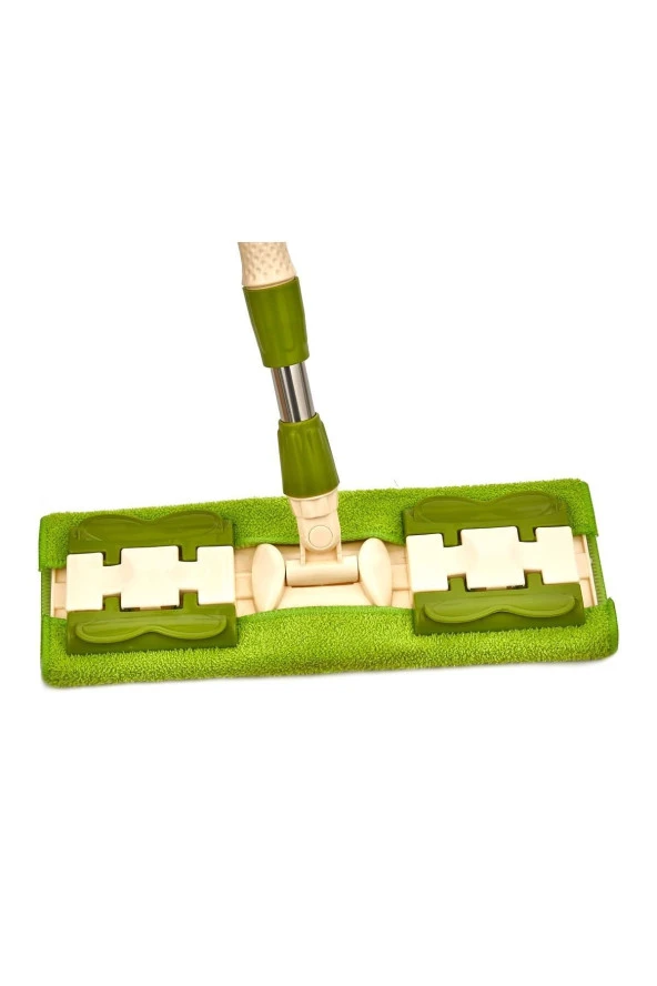 Ayarlı Yer Duvar Mopu Mandallı Mop Ergonomik Saplı Paspas Takımı 2 Adet Mikro Bez ürün görseli 1